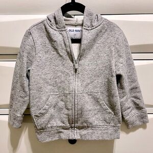Old Navy Grey 3T Unisex Zip Up Sweater